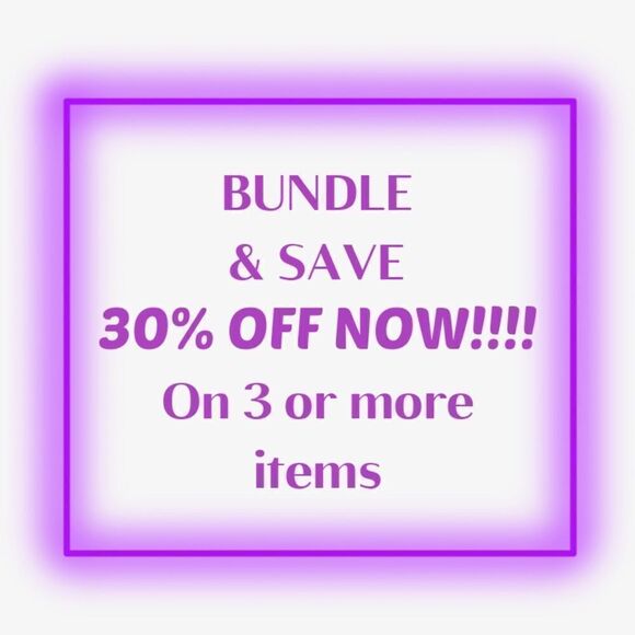 30% off 3 or more items in my closet when you BUNDLE!! - Picture 1 of 1